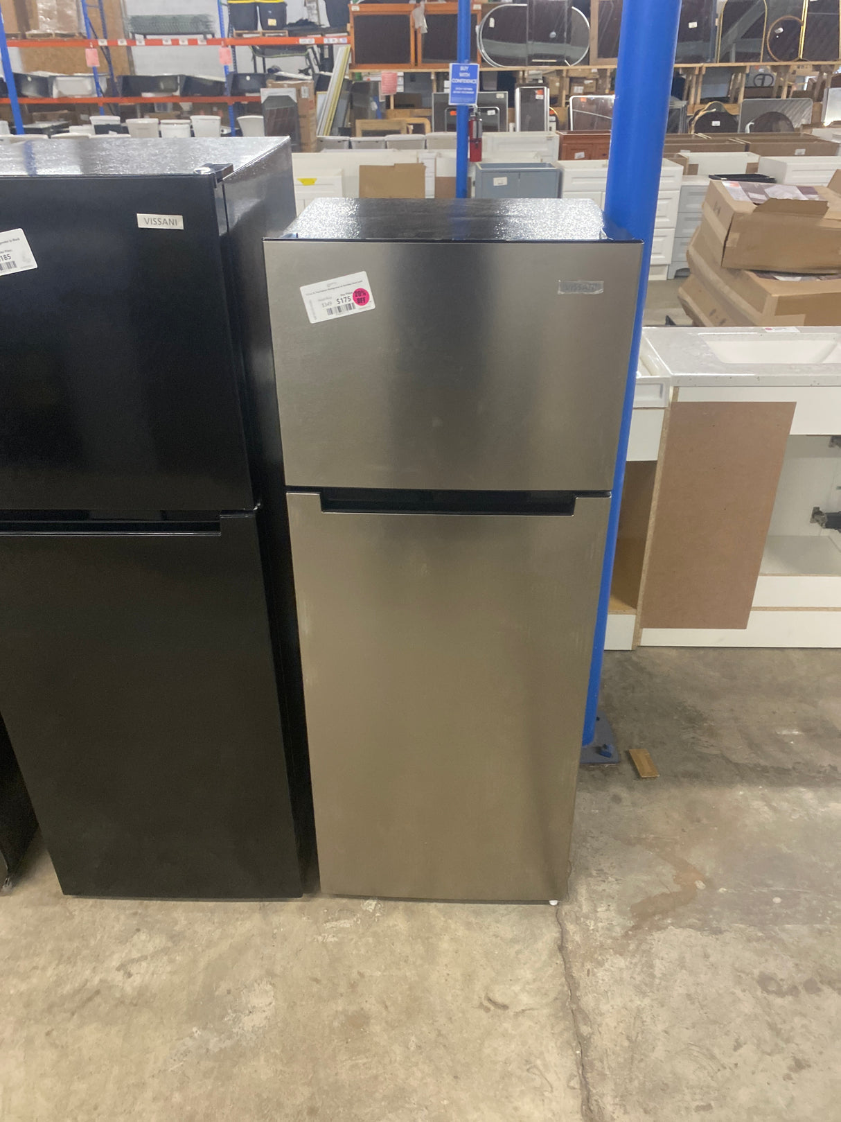 7.2 cu. ft. Top Freezer Refrigerator in Stainless Steel Look