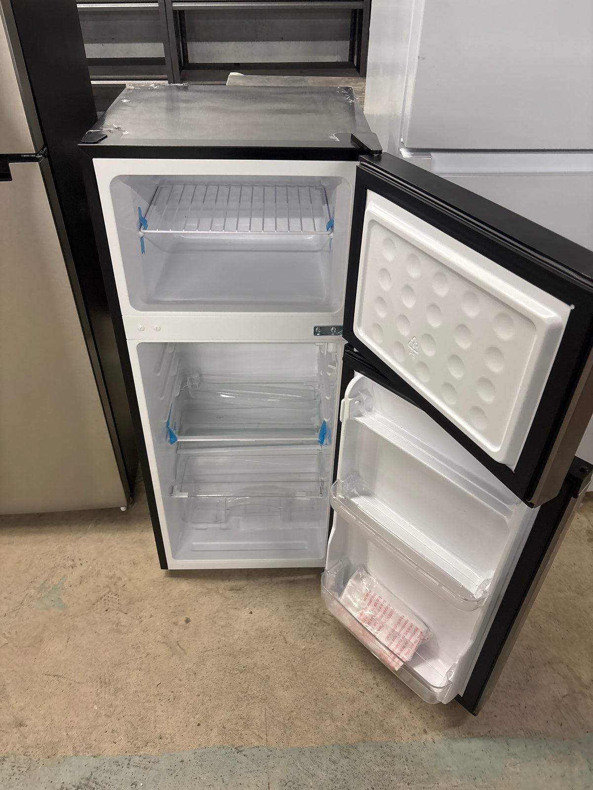 4.5 cu. ft. 2-Door Mini Refrigerator in Platinum Steel with Freezer