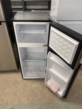 4.5 cu. ft. 2-Door Mini Refrigerator in Platinum Steel with Freezer