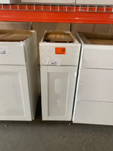 Westfield Feather White Shaker Stock Assembled Base Kitchen Cabinet (12 in. W x 23.75 in. D x 35 in. H)