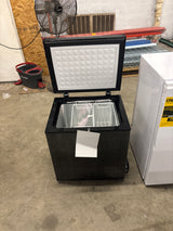 20 in. W 1.8 cu. ft. Manual Defrost Chest Freezer with Adjustable Temperature Controls in Black Garage Ready