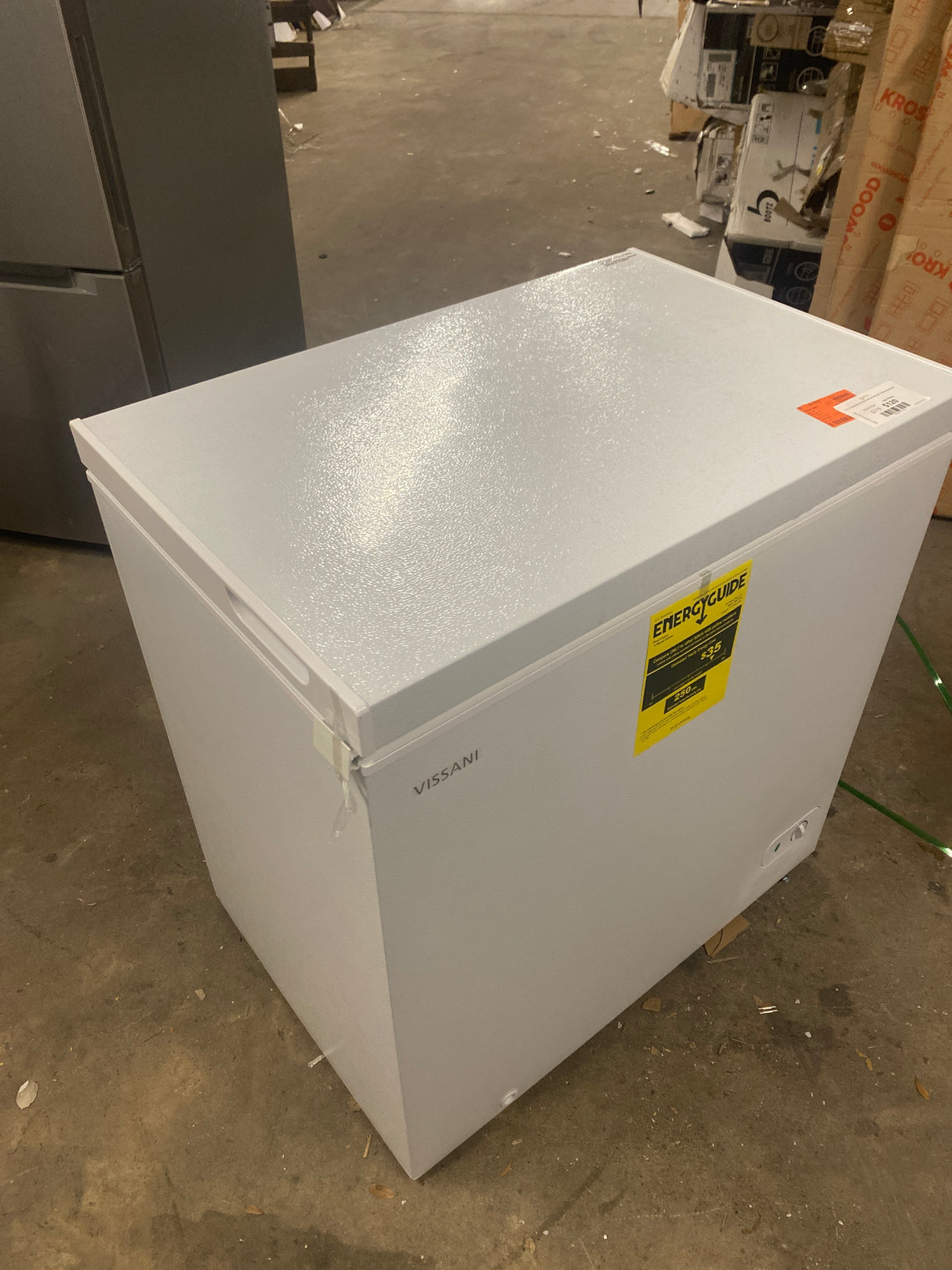 7.0 cu. ft. Manual Defrost Chest Freezer with LED Light in White Garage Ready