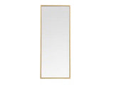 Brass 14 in. W x 36 in. H Rectangle Vanity Mirror