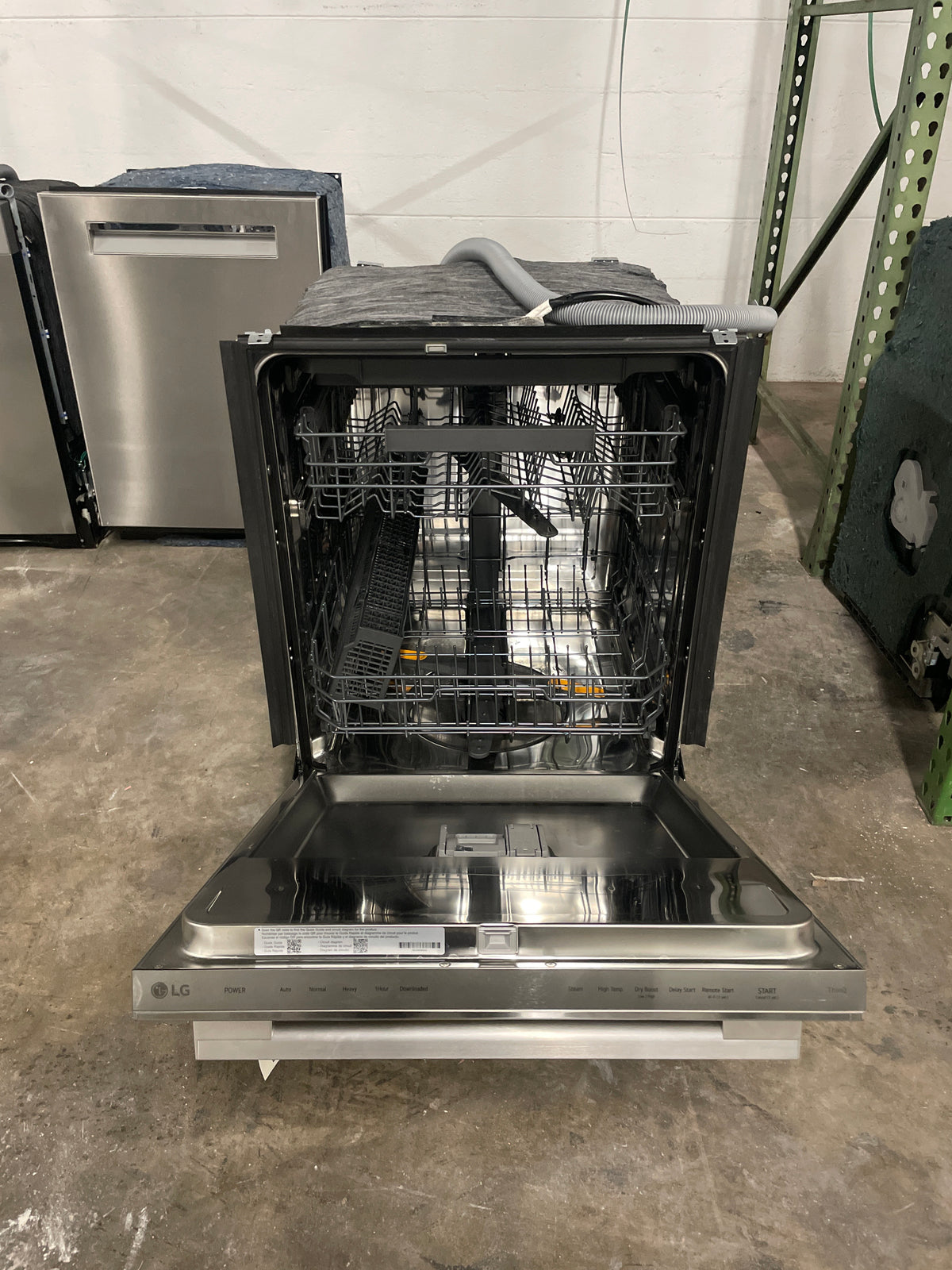 LG FlushFit Top Control Dishwasher 1-Hour Wash and Dry Cycle with Bar Handle