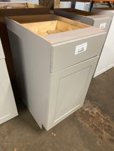 Cambridge Gray Shaker Assembled Base Cabinet with Soft Close Full Extension Drawer (18 in. W x 24.5 in. D x 34.5 in. H)