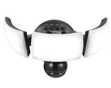 MaxDetect 240Â° Black Motion Sensing Wired Outdoor 3-Head LED Security Flood Light 3000 Lumens with 5CCT and DualBrite