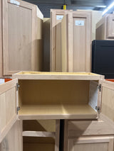 30 in. W x 12 in. D x 15 in. H Assembled Wall Bridge Kitchen Cabinet in Unfinished with Recessed Panel