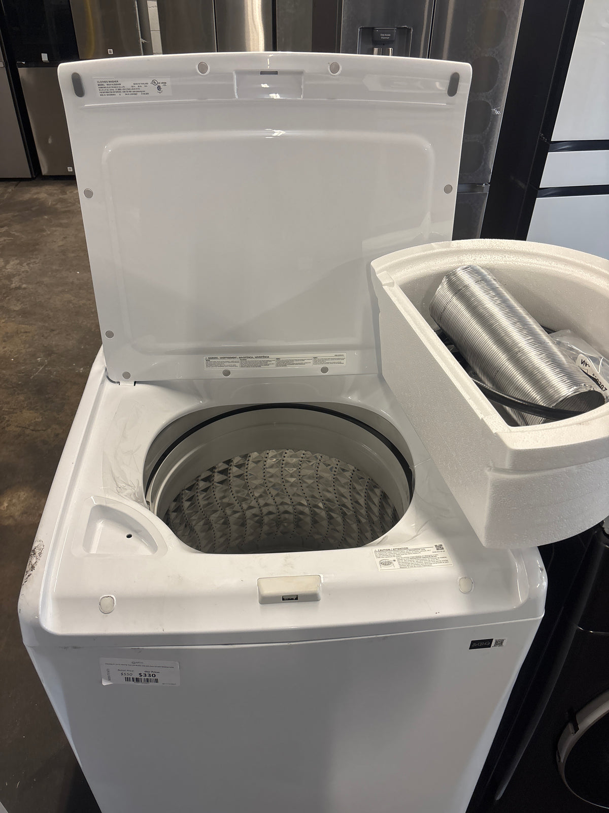Samsung 4.1 cu. ft. Capacity Top Load Washer with Soft-Close Lid and 8 Washing Cycles
