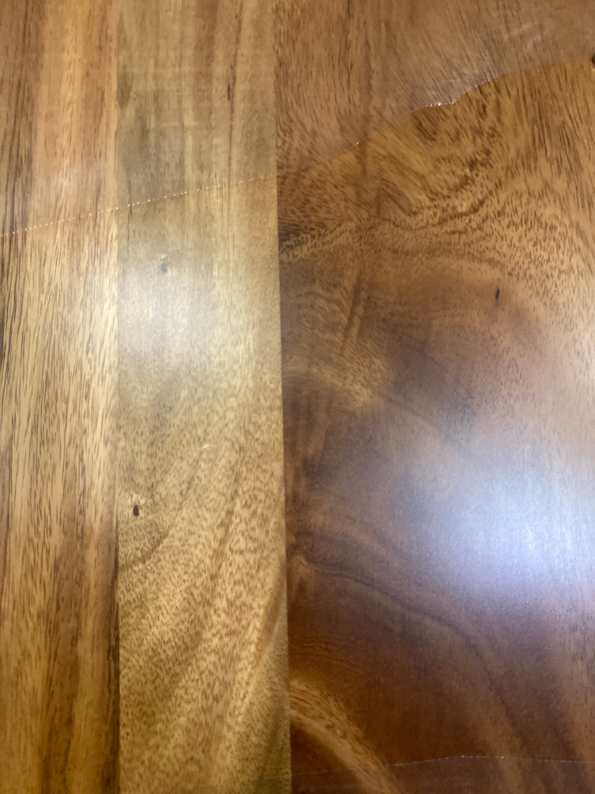 6 ft. L x 25 in. D Finished Saman Solid Wood Butcher Block Countertop With Live Edge
