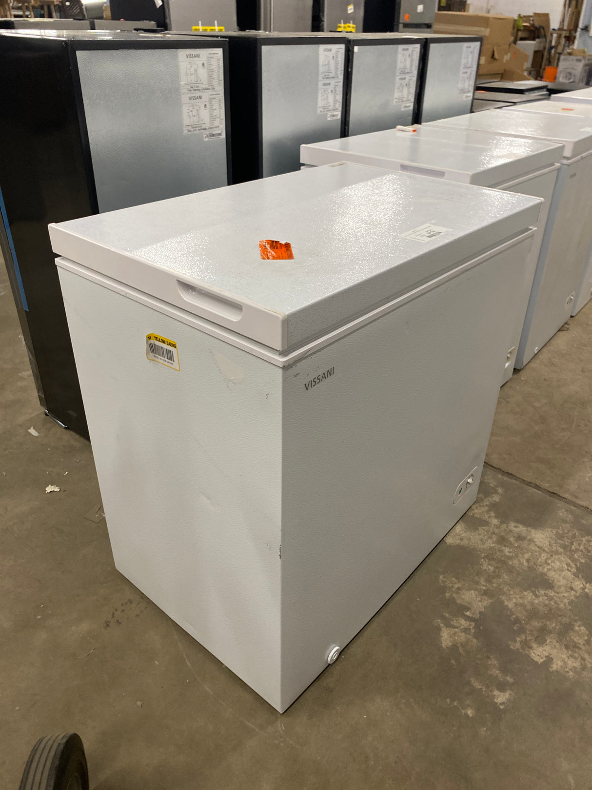 7.0 cu. ft. Manual Defrost Chest Freezer with LED Light in White Garage Ready