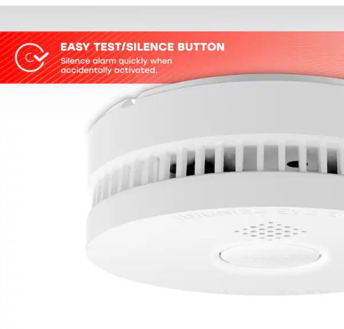 9-Volt Battery Operated Smoke Detector with Photoelectric Sensor