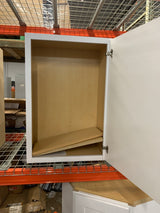 Shaker Satin White Stock Assembled Wall Kitchen Cabinet (24 in. x 36 in. x 12 in.)