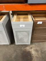 Westfield Dusk Gray Shaker Stock Assembled Base Kitchen Cabinet (18 in. W x 23.75 in. D x 35 in.)