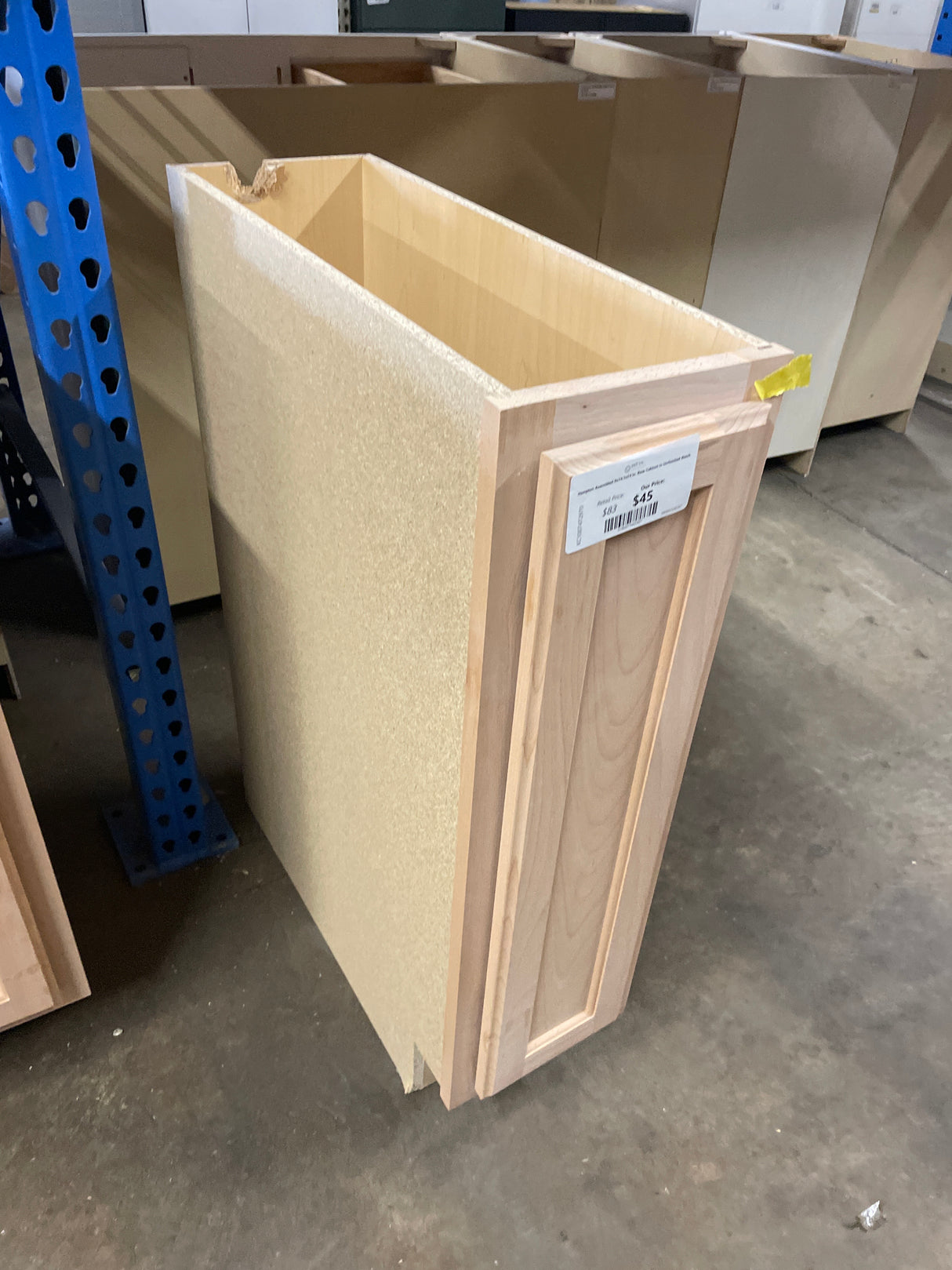 Hampton Assembled 9x34.5x24 in. Base Cabinet in Unfinished Beech