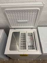 5.0 cu. ft. Manual Defrost Chest Freezer with LED Light in White Garage Ready