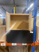 Recessed Panel 30 in. W x 12 in. D x 24 in. H Assembled Wall Bridge Cabinet in Unfinished