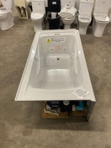 Evolution 60 in. x 32 in. Whirlpool Tub with EverClean Right Hand Drain in White