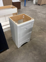 19 in. W x 18 in. D x 34 in. H Single Sink Freestanding Bath Vanity in White w/o Top
