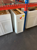 Westfield Feather White Shaker Stock Assembled Base Kitchen Cabinet (12 in. W x 23.75 in. D x 35 in. H)