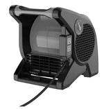 11.2 in. 3 Speeds Blower Fan in Gray with Carry Handle, Circuit Breaker, Power Outlets, High Velocity Utility Pivoting