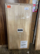 4 ft. L x 25 in. D Unfinished Hevea Solid Wood Butcher Block Countertop With Square Edge