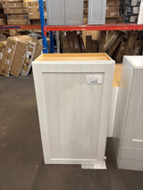 Westfield Feather White Wood Shaker Stock Assembled Wall Kitchen Cabinet (21 in. W x 36 in. H x 12 in. D)