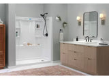 Classic 500 60 in. L x 30 in. W Alcove Shower Pan Base with Right Drain in High Gloss White