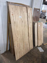 6 ft. L x 39 in. D Unfinished Birch Butcher Block Island Countertop in With Standard Edge