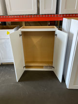 Shaker 27 in. W x 12 in. D x 36 in. H Assembled Wall Kitchen Cabinet in Satin White