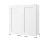 Avondale 30 in. W x 12 in. D x 30 in. H Ready to Assemble Plywood Shaker Wall Kitchen Cabinet in Alpine White