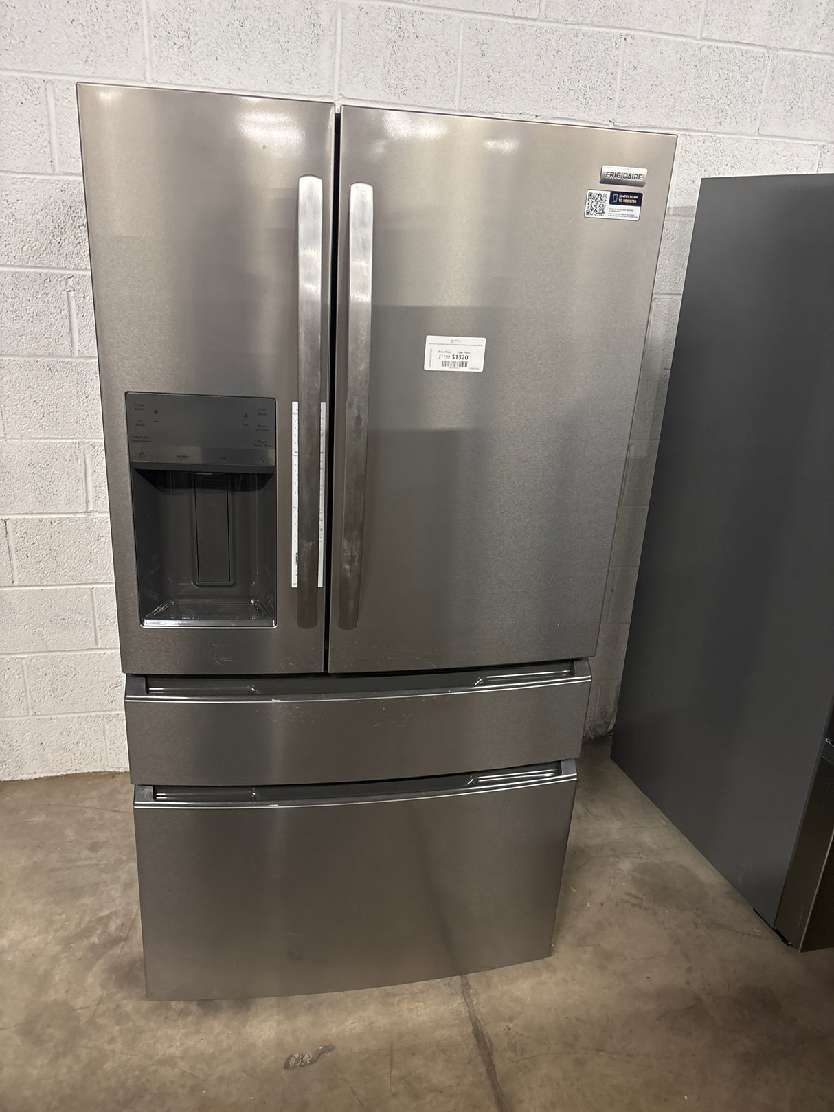 36 in. 26 cu. ft. Standard-Depth 4-Door French Door Refrigerator in Fingerprint-Resistant Stainless Steel Look