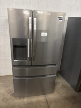 36 in. 26 cu. ft. Standard-Depth 4-Door French Door Refrigerator in Fingerprint-Resistant Stainless Steel Look