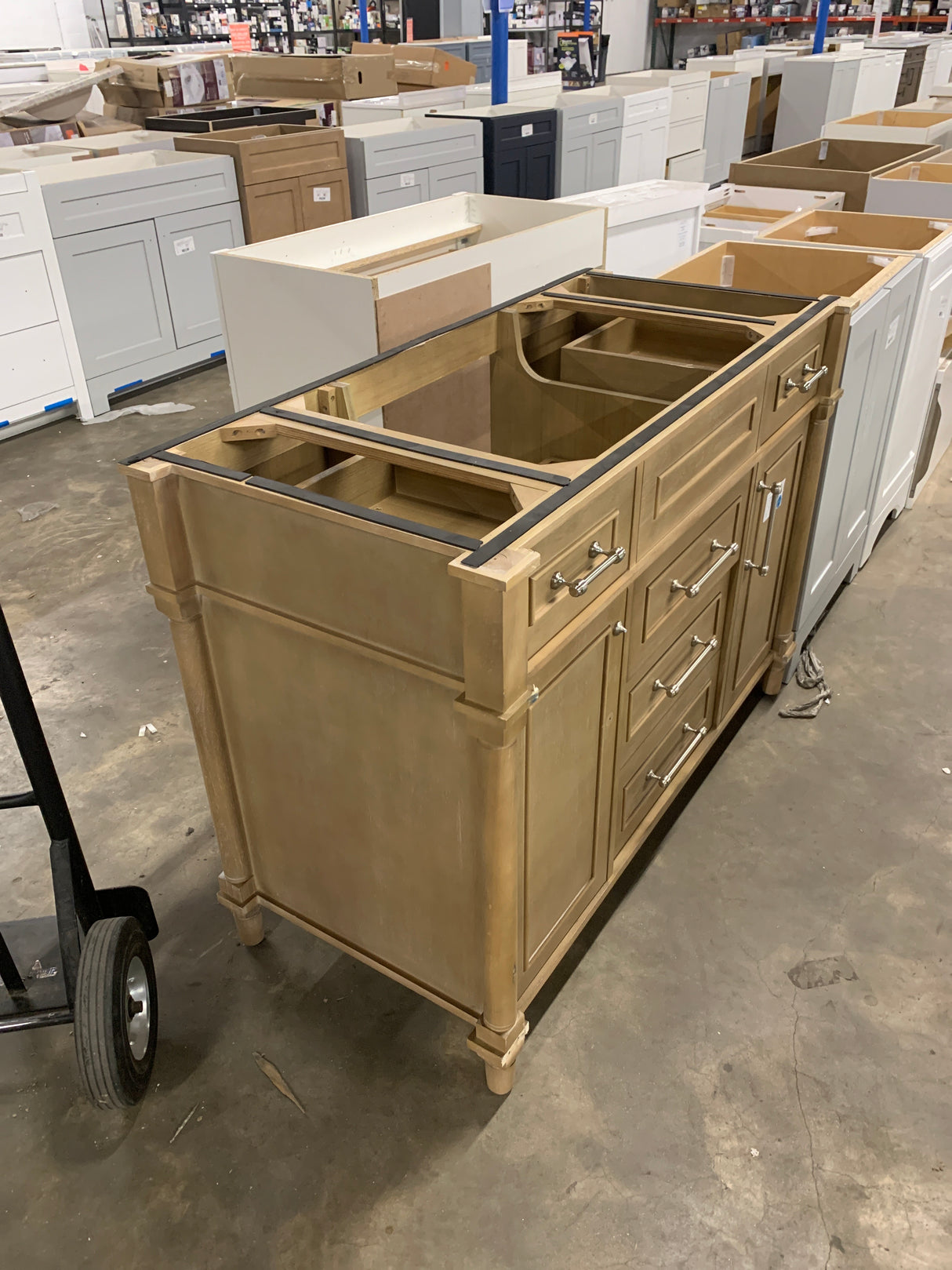 48” Antique Oak Vanity (Base Only )