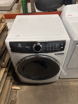 27 in. W 8 cu. ft. Front Load Electric Dryer with Perfect Steam and LuxCare Dry System, ENERGY STAR in White