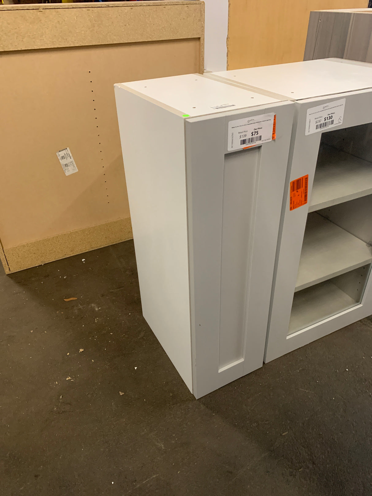 Milton 9 in. W x 14 in. D x 30 in. H Assembled Shaker Wall Kitchen Cabinet in Light Gray