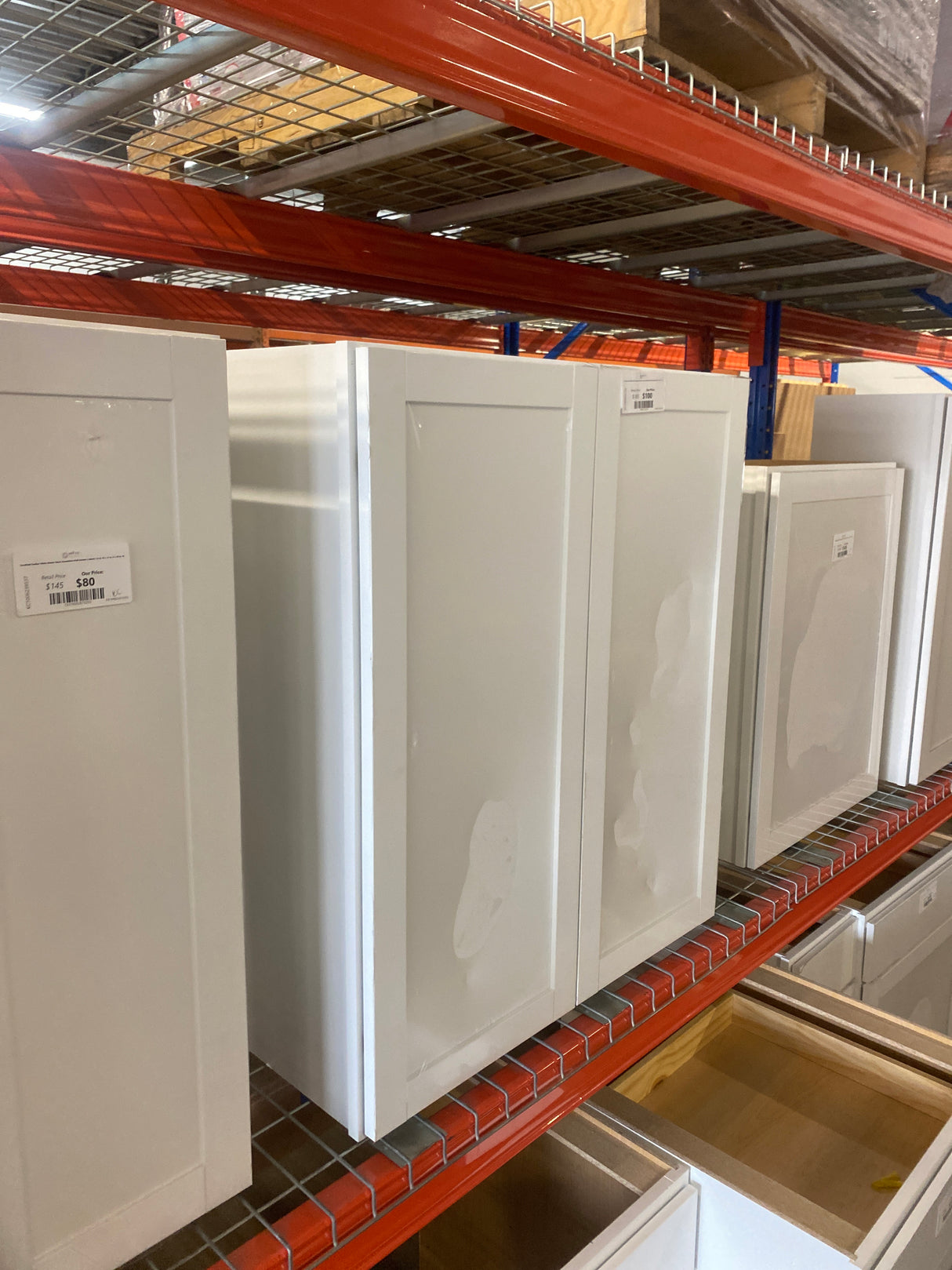 Courtland Polar White Finish Laminate Shaker Stock Assembled Wall Kitchen Cabinet 30 in. x 36 in. x 12 in.