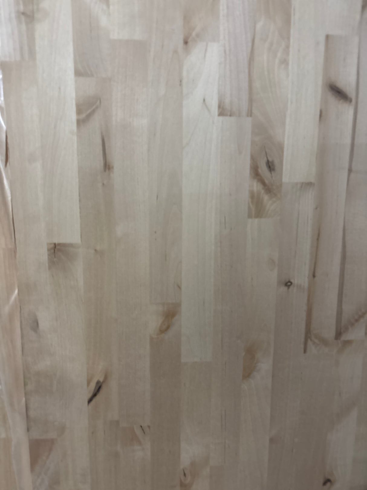 8 ft. L x 25 in. D Unfinished Birch Butcher Block Countertop in With Standard Edge