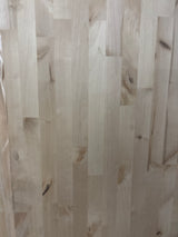 8 ft. L x 25 in. D Unfinished Birch Butcher Block Countertop in With Standard Edge