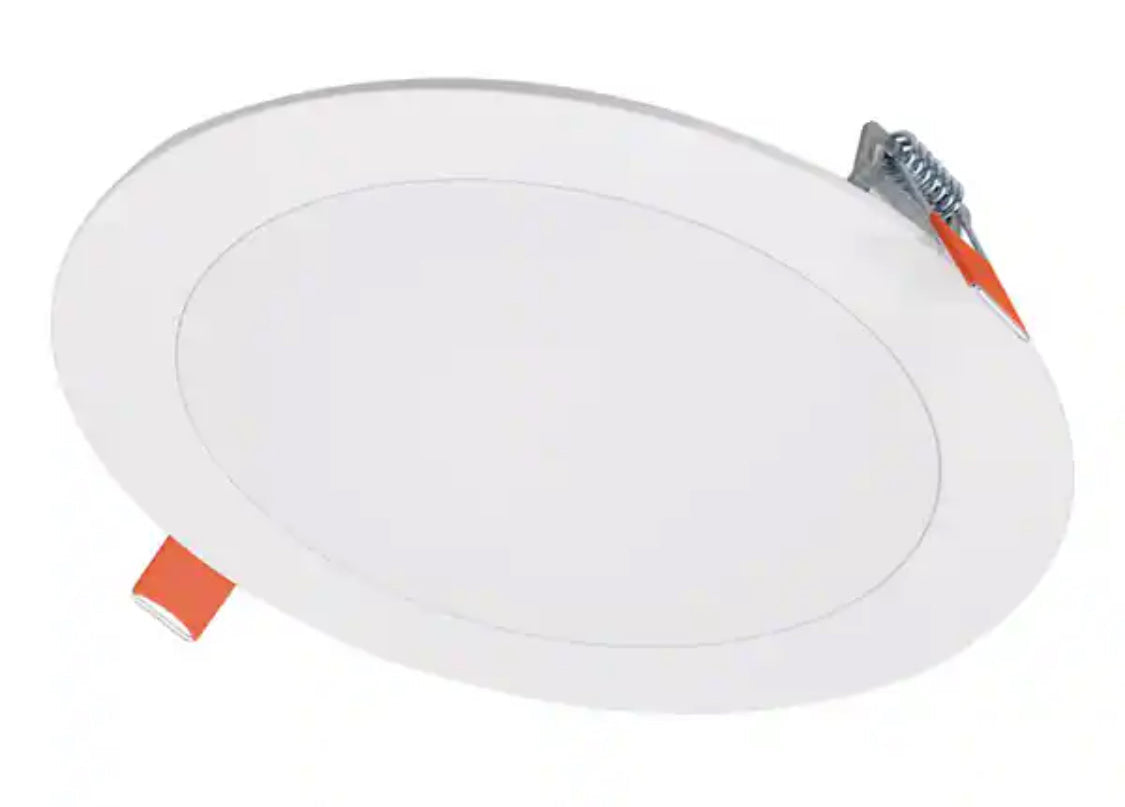 HLBSL Series 6 in. Adjustable CCT Canless IC Rated Dimmable Indoor, Outdoor Integrated LED Recessed Light Kit