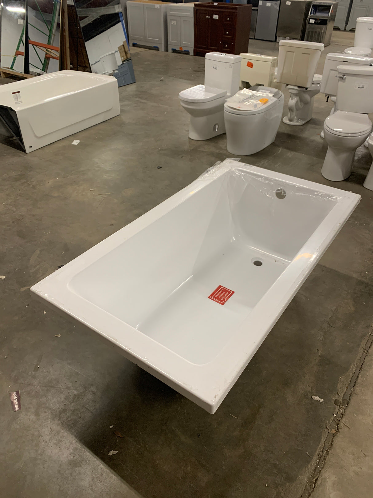 Voltaire 54" x 30" Reversible Drain Drop-In Bathtub