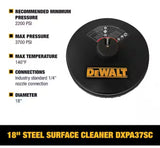 Universal 18 in. Surface Cleaner for Cold Water Pressure Washers Rated up to 3700 PSI