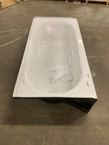 Princeton 60 in. x 30 in. Integral Apron Rectangular Drop-in Soaking Bathtub with Left Drain in Arctic