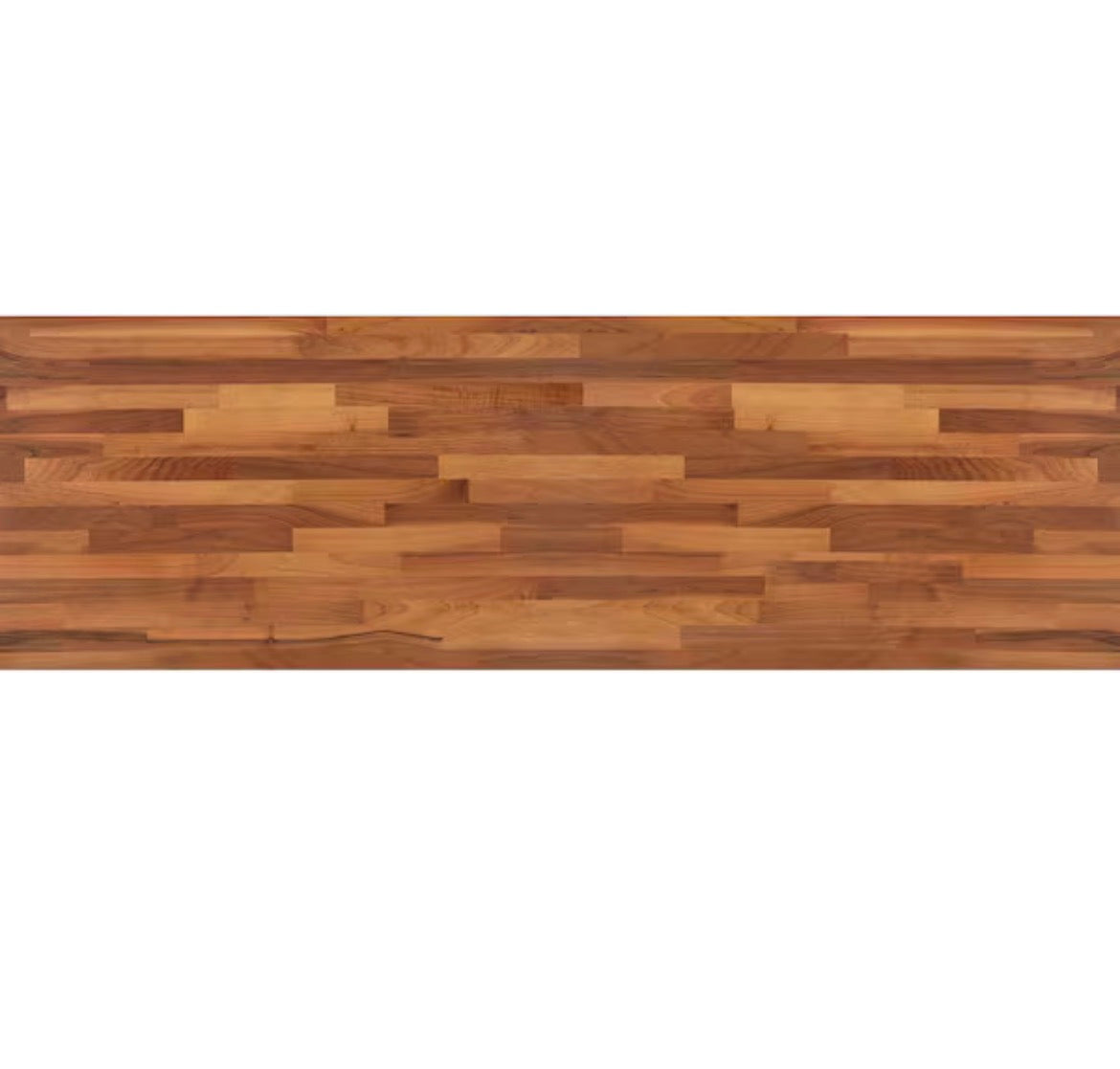 4 ft. L x 25 in. D Finished Engineered Walnut Butcher Block Countertop
