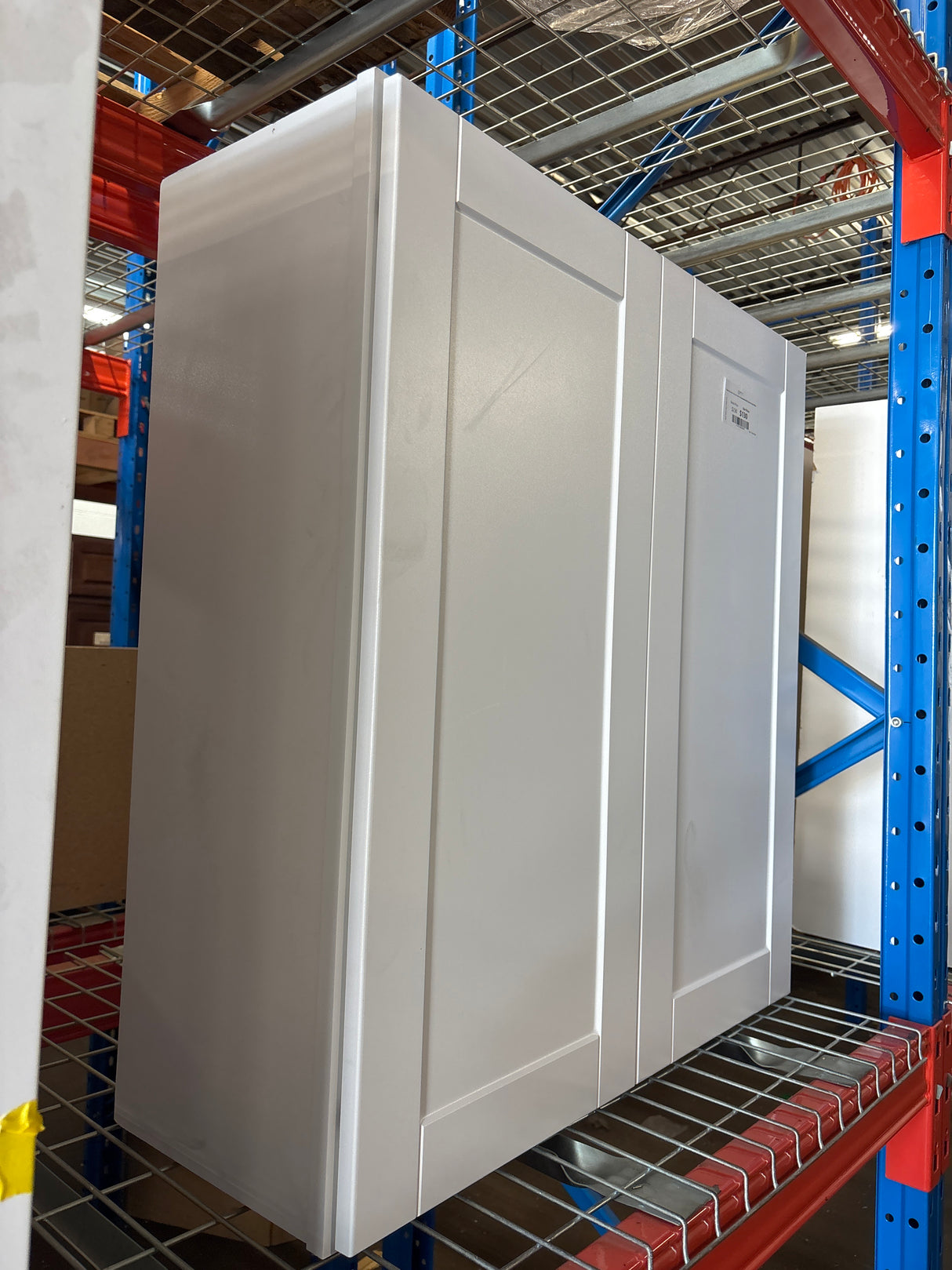 Shaker 33 in. W x 12 in. D x 36 in. H Assembled Wall Cabinet in Satin White