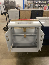 Moorside 36 in. W x 19 in. D x 34 in. H Single Sink Bath Vanity in Dove Gray with White Engineered Stone Top