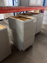 Westfield 18 in. W x 23.75 in. D x 35 in. H Shaker Stock Drawer Base Kitchen Cabinet in Dusk Gray