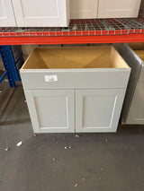 Shaker Dove Gray Stock Assembled Sink Base Kitchen Cabinet (36 in. x 34.5 in. x 24 in.)