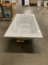 Evolution 72 in. x 36 in. Acrylic Reversible Drain Bathtub in White