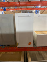 Westfield Feather White Shaker Stock Assembled Wall Kitchen Cabinet (15 in. W x 12 in. D x 30 in. H)