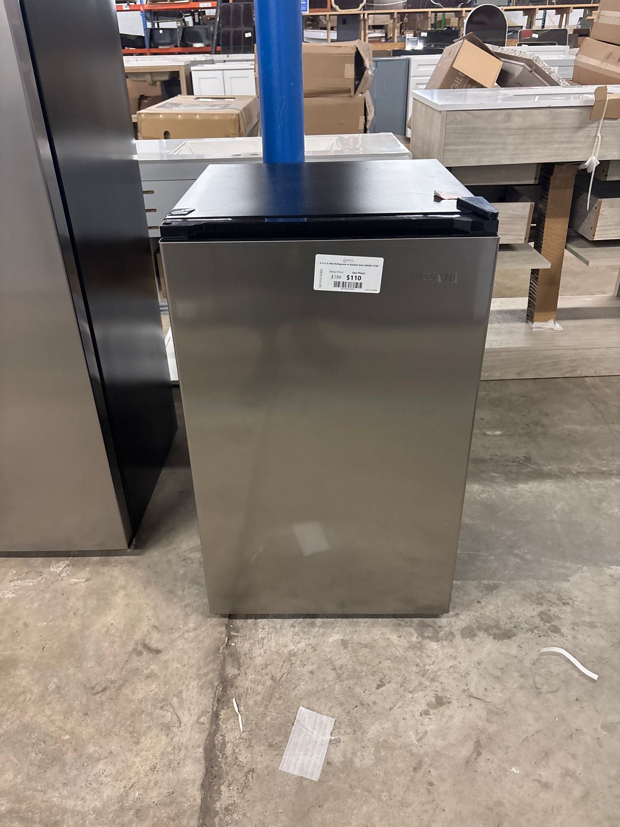 4.3 cu. ft. Mini Refrigerator in Stainless Steel, ENERGY STAR